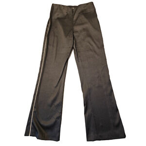 Cache Womens Black Shiny Rhinestone Embellished Dress Pants Boot Cut Size 4